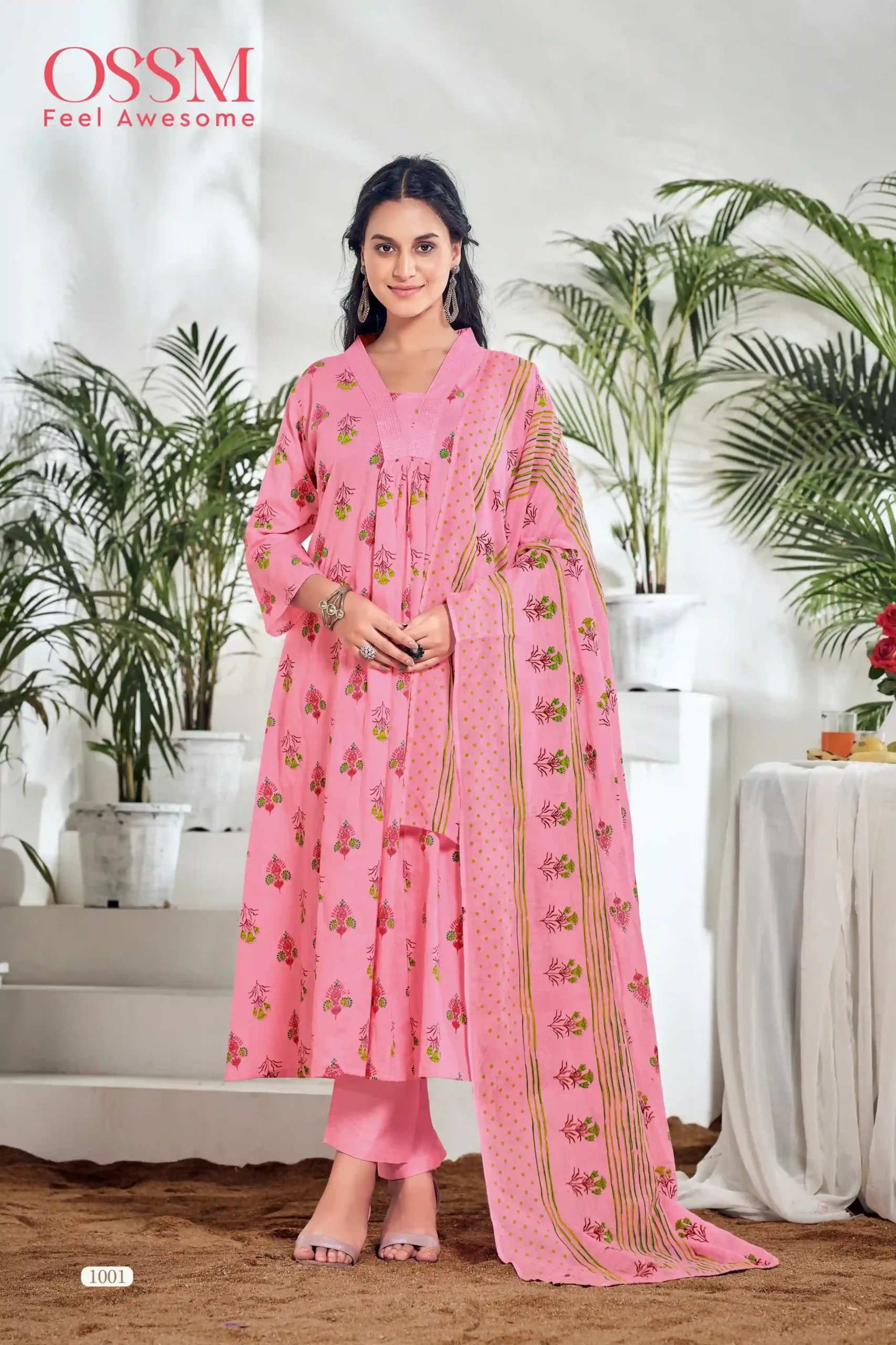 Ossm Summer Shades Pure Cotton Print Wholesale Readymade Salwar Suit Catalog — Wholesale Salwar Suits, MPA wholesale from Surat - Gallery Image 3